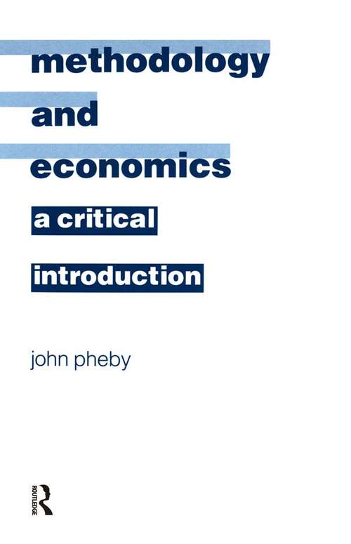 Book cover of Methodology and Economics: A Critical Introduction