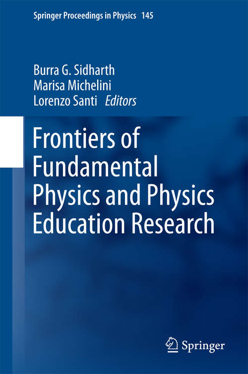 Book cover of Frontiers of Fundamental Physics and Physics Education Research (2014) (Springer Proceedings in Physics #145)