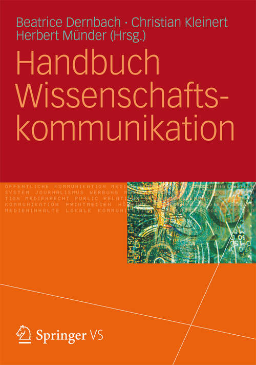 Book cover of Handbuch Wissenschaftskommunikation (2012)