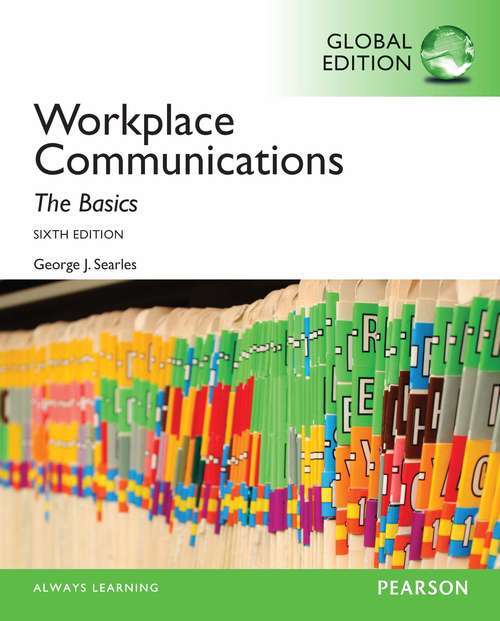 Book cover of Workplace Communication: The Basics, Global Edition (6)