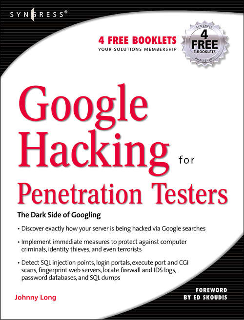 Book cover of Google Hacking for Penetration Testers