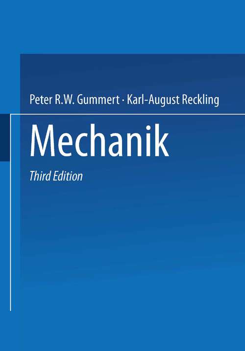 Book cover of Mechanik (3., verb. Aufl. 1994)