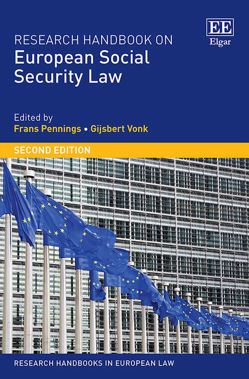 Book cover of Research Handbook on European Social Security Law (Research Handbooks in European Law series)
