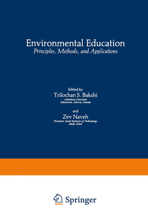 Book cover of Environmental Education: Principles, Methods, and Applications (1980) (Environmental Science Research #18)