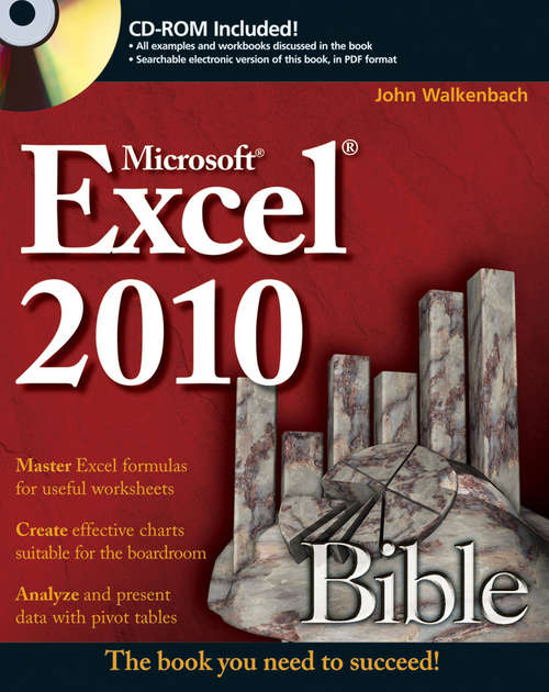 Book cover of Excel 2010 Bible (Bible #593)