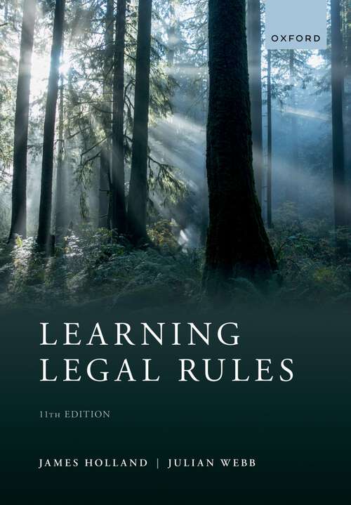 Book cover of Learning Legal Rules: A Students' Guide to Legal Method and Reasoning