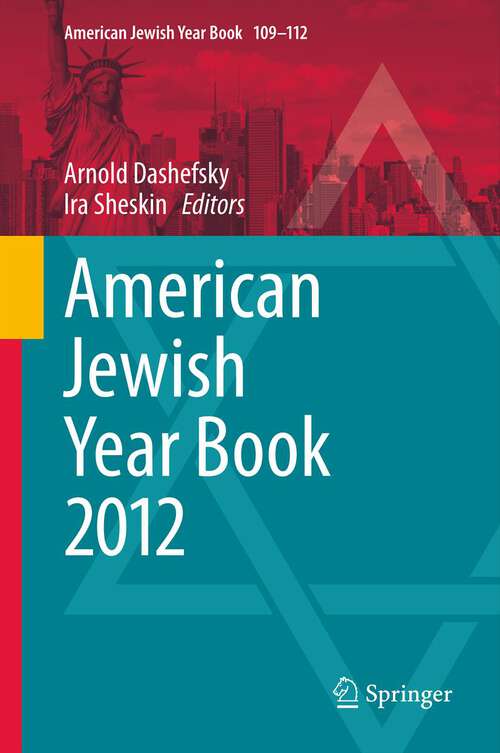 Book cover of American Jewish Year Book 2012 (2013) (American Jewish Year Book #1)