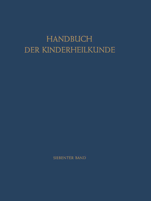 Book cover of Lungen-Luftwege Herz-Kreislauf Nieren-Harnwege (1966) (Handbuch der Kinderheilkunde #7)