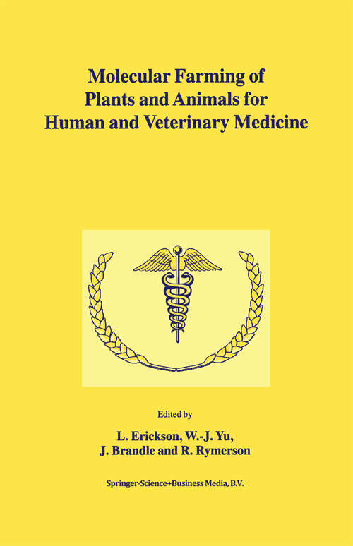 Book cover of Molecular Farming of Plants and Animals for Human and Veterinary Medicine (2002)