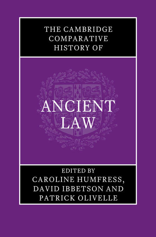 Book cover of The Cambridge Comparative History of Ancient Law