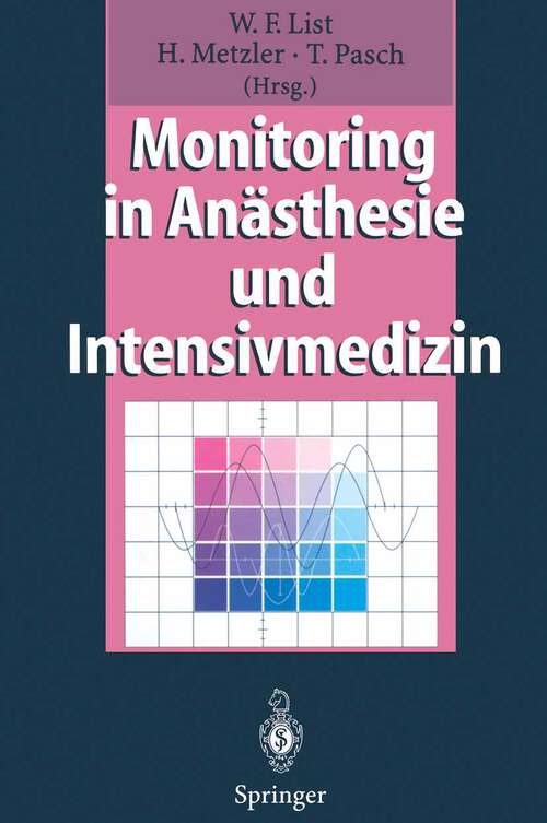 Book cover of Monitoring in Anästhesie und Intensivmedizin (1995)