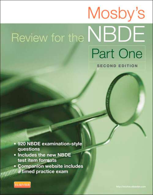 Book cover of Mosby's Review for the NBDE Part I (2)