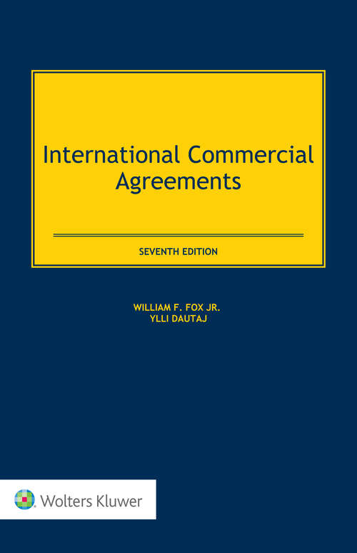 Book cover of International Commercial Agreements