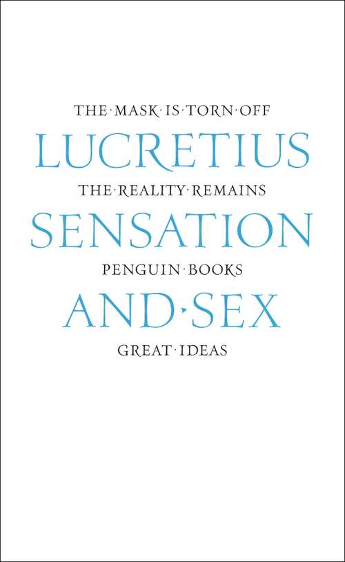 Book cover of Sensation and Sex