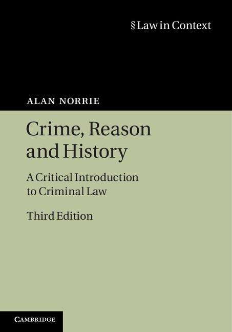 Book cover of Crime, Reason and History: A Critical Introduction to Criminal Law (PDF)