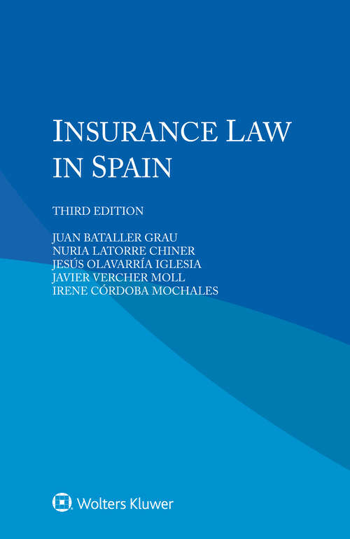 Book cover of Insurance Law in Spain (3)