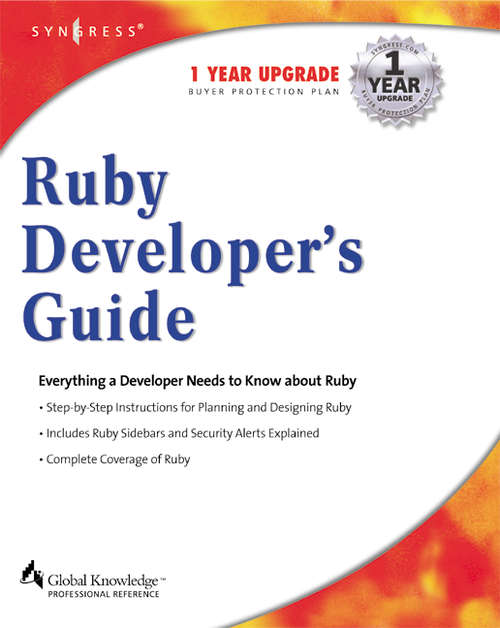 Book cover of Ruby Developers Guide