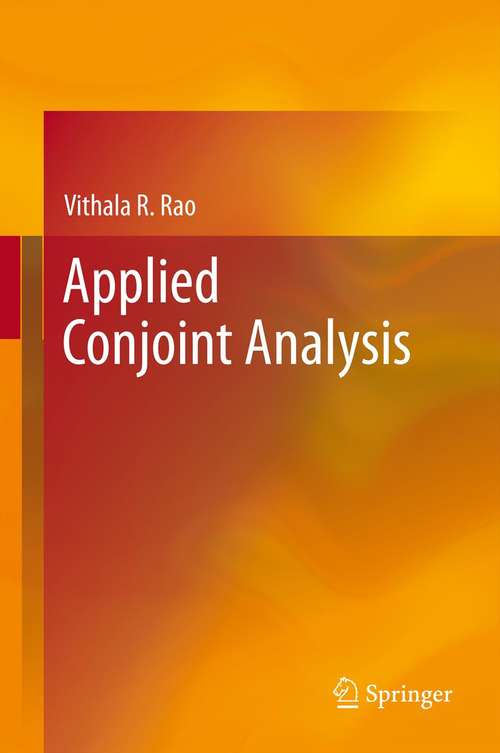 Book cover of Applied Conjoint Analysis (2014)