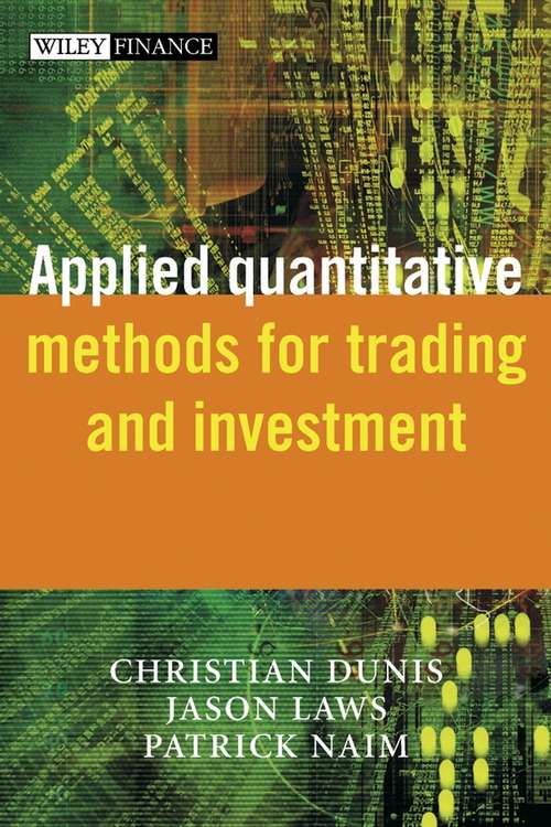 Book cover of Applied Quantitative Methods for Trading and Investment (The Wiley Finance Series)