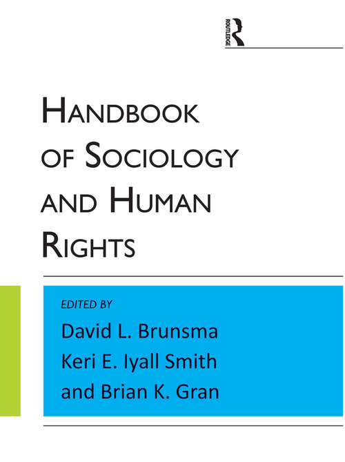 Book cover of Handbook of Sociology and Human Rights