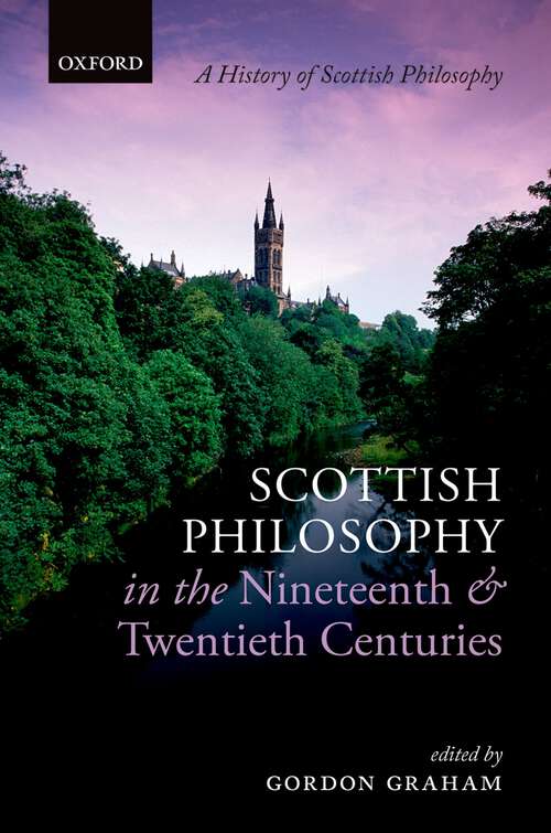 Book cover of Scottish Philosophy in the Nineteenth and Twentieth Centuries (History Of Scottish Philosophy)