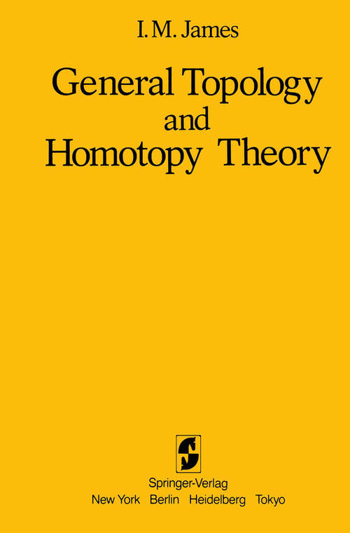 Book cover of General Topology and Homotopy Theory (1984)