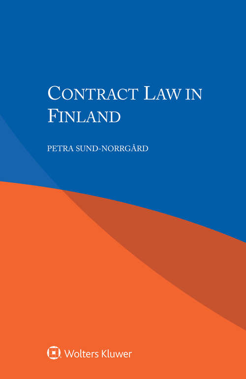 Book cover of Contract Law in Finland