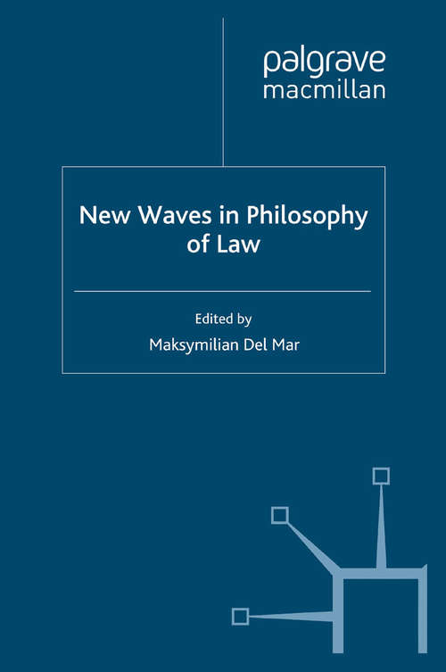 Book cover of New Waves in Philosophy of Law (2011) (New Waves in Philosophy)