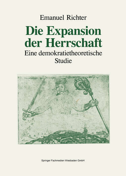 Book cover of Die Expansion der Herrschaft: Eine demokratietheoretische Studie (1994)