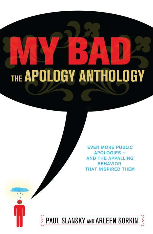 Book cover of My Bad: The Apology Anthology