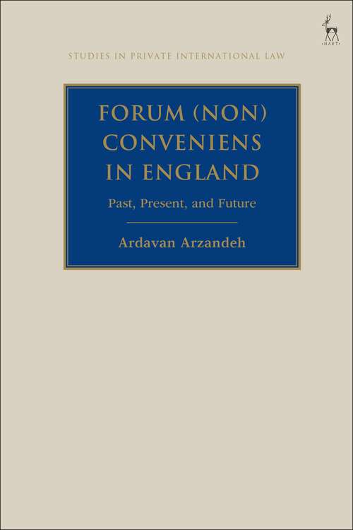 Book cover of Forum: Past, Present, and Future (Studies in Private International Law)