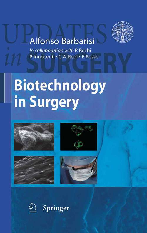 Book cover of Biotechnology in Surgery (2011) (Updates in Surgery)