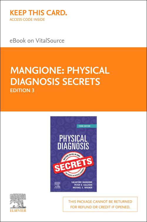 Book cover of Physical Diagnosis Secrets E-Book (3) (Secrets)