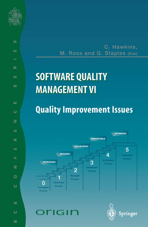 Book cover of Software Quality Management VI: Quality Improvement Issues (1998)