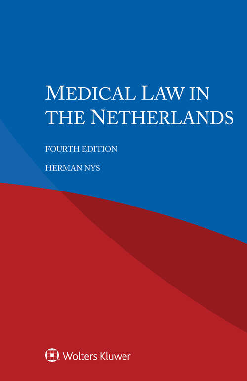 Book cover of Medical Law in the Netherlands (4)