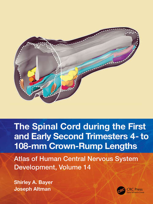 Book cover of The Spinal Cord during the First and Early Second Trimesters 4- to 108-mm Crown-Rump Lengths: Atlas of Central Nervous System Development, Volume 14