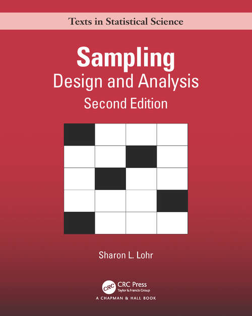 Book cover of Sampling: Design and Analysis (Chapman & Hall/CRC Texts in Statistical Science)