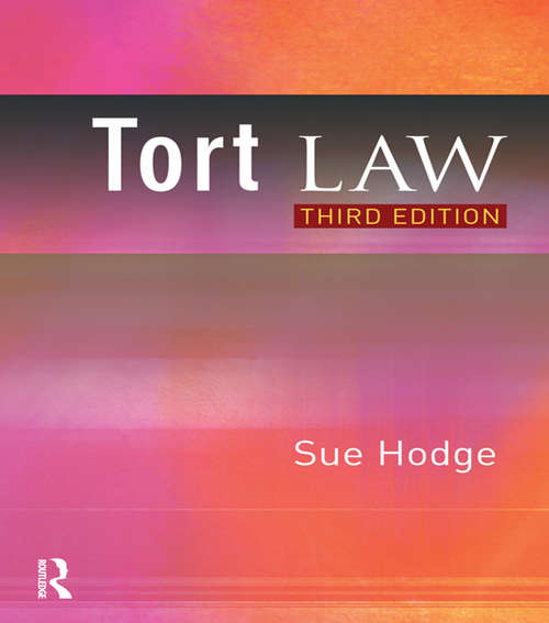 Book cover of Tort Law