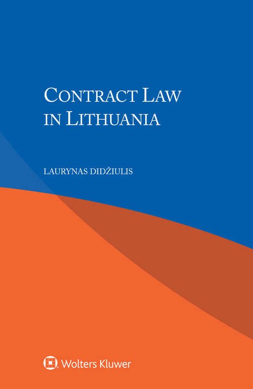 Book cover of Contract Law in Lithuania