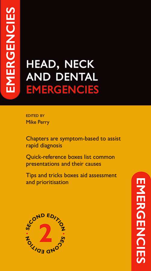Book cover of Head, Neck and Dental Emergencies (Emergencies in...)