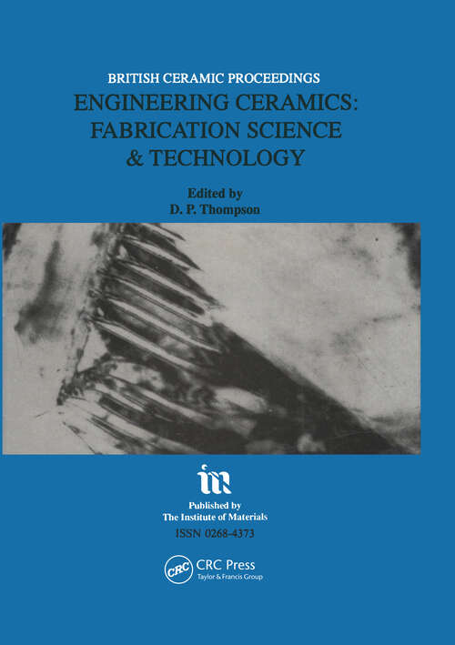 Book cover of Engineering Ceramics: Fabrication Science and Technology