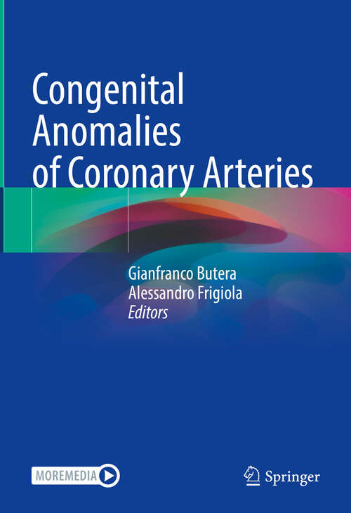 Book cover of Congenital Anomalies of Coronary Arteries (2023)