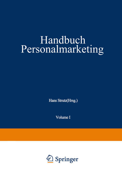 Book cover of Handbuch Personalmarketing (2. Aufl. 1993)