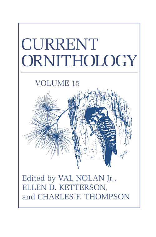 Book cover of Current Ornithology (1999) (Current Ornithology #15)