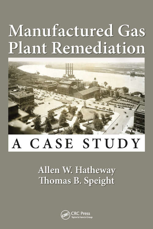 Book cover of Manufactured Gas Plant Remediation: A Case Study