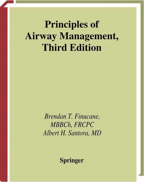 Book cover of Principles of Airway Management (3rd ed. 2003)