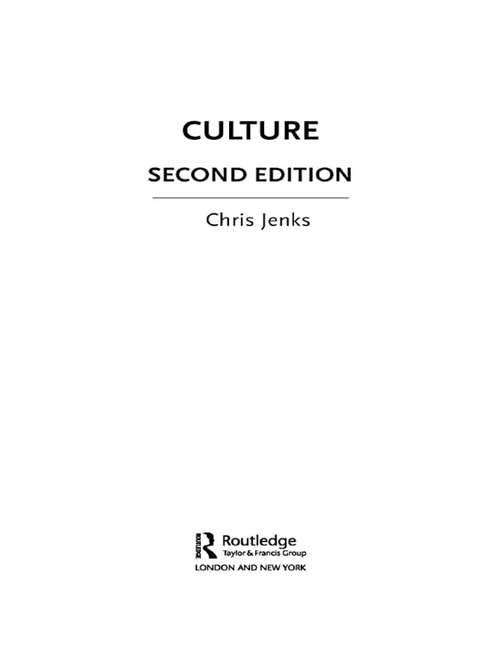 Book cover of Culture