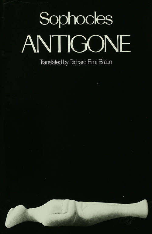 Book cover of Antigone (Greek Tragedy in New Translations)