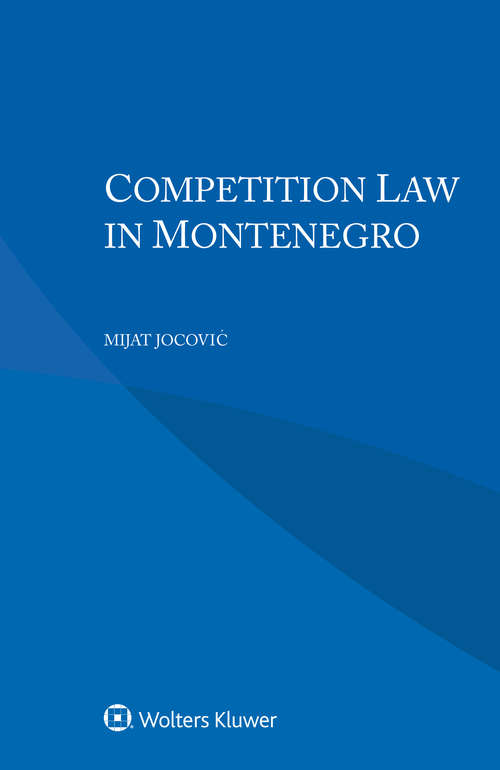 Book cover of Competition Law in Montenegro