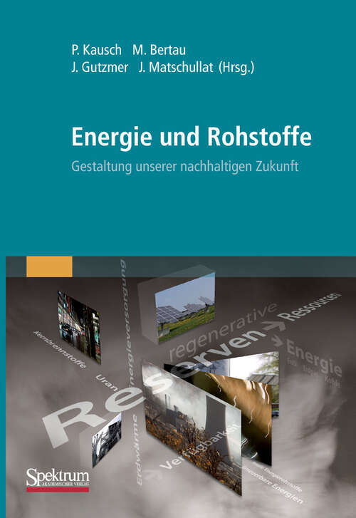 Book cover of Energie und Rohstoffe: Gestaltung  unserer nachhaltigen Zukunft (2011)